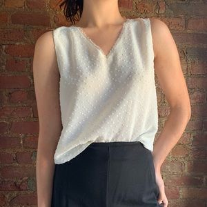 Aritzia Babaton polka dot tank top blouse